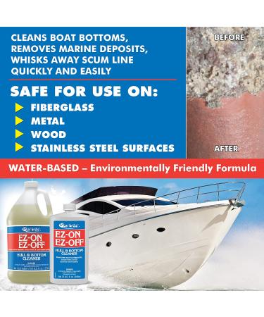 Star Brite EZ-ON EZ-Off Boat Hull & Bottom Cleaner 32oz - Remove Marine Deposits & Scum Line Easily - Buy Online on GoSupps.com