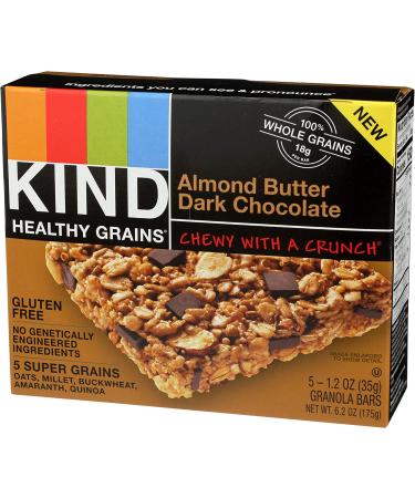 KIND Healthy Grains Almond Butter Dark Chocolate - 6.2 Oz | Nutritious Snack - Buy Online on GoSupps.com