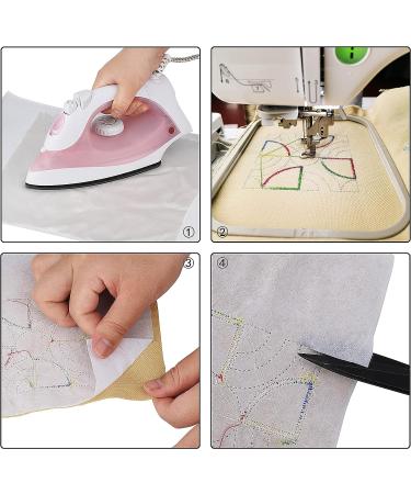 Simthread Fusible Cut Away Stabilizer Backing for Machine Embroidery - 1.8 oz 12x10 Yards Roll - Buy Online on GoSupps.com