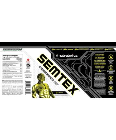 NUTRABOLICS Semtex 60 Caps - Weight Loss Supplement & Energy Booster Strong Fat Burning Formula Thermogenic Pre Workout  - Buy Online on GoSupps.com