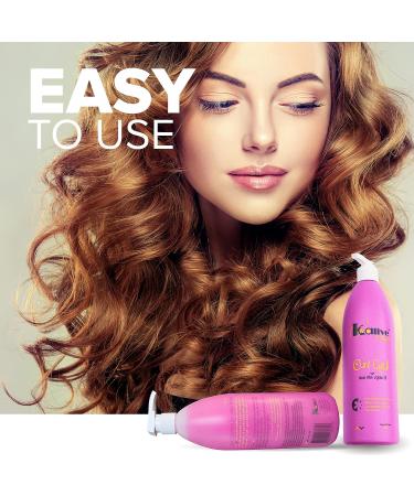 KALIVE Curl Gel 16 oz - Defines all Curl Types for Women with Natural or Permed Hair - Buy Online on GoSupps.com