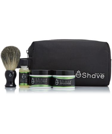 e Shave EShave: Verbena Lime Preshave Oil 1oz Aftershave cream brush (Black Bag Included) 1 Count