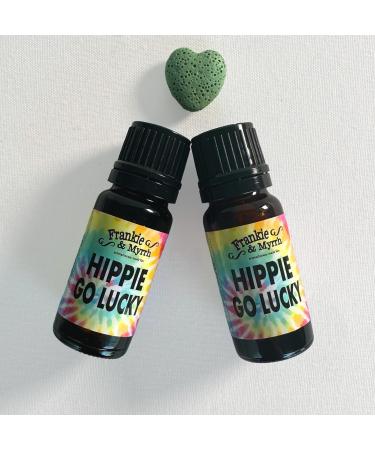Frankie & Myrrh Hippie Go Lucky Patchouli Essential Oil Blend with Lava Stone Diffuser | Pure Aromatherapy for Energy & Relaxation - 10mL - Buy Online on GoSupps.com