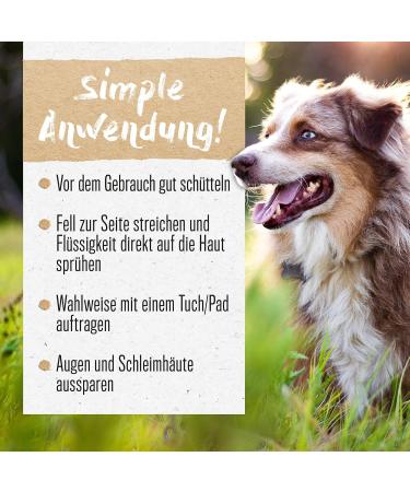 Alphazoo Fire Extinguisher Anti-Itching Spray for Dogs Cats & Horses - 500ml Natural Fur Care for Itchy Skin & Mite Protection - Buy Online on GoSupps.com