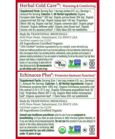 Traditional Medicinals Seasonal Sampler Herbal Tea - 4 Flavor Variety Pack of 3 (48 Tea Bags) - Buy Online on GoSupps.com