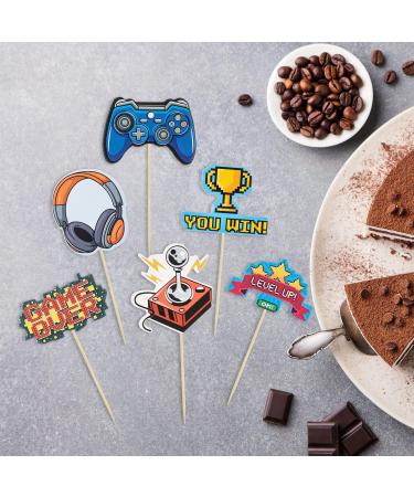 Gyufise 36Pcs Video Game Cupcake Toppers Game On Controllers Cupcake Picks GamePad Cake Decorations for Game Theme Baby Shower Kids Boys Girls Birthday Anniversary Party Decorations Supplies - Buy Online on GoSupps.com