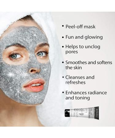Revuele - Silver Colour Purifying Glam Effect Glow Peel Off Glitter Mask - 80ml - Buy Online on GoSupps.com