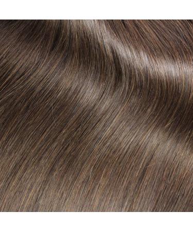 Hair2Heart 200 x 1g Real Hair Microring Loop Extensions | 50cm Straight #4 Brown - Premium Quality Hair Extensions for Volume & Length - Buy Online on GoSupps.com