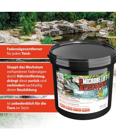 Microbe-Lift Pond Algaway Powder 5000g - Fast-Acting Thread Algae Remover for Ponds - Prevents New Algae Growth - Multicolored 5kg - Buy Online on GoSupps.com