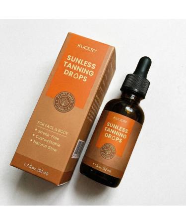 Deep Bronze Face Tan Drops Multi-Tone Intensity Concentrated Sunless Tanning Serum Professional Dark Fake Tan for Face & D colletage 1 Fl Oz Vegan Natural & Organic Ingredients