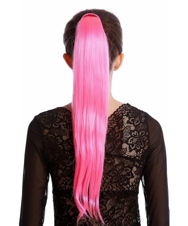 WIG ME UP Srosy-C8 Hairpiece Braid Ponytail - Pink Neon Straight 55 cm with Headband | International Shipping - Buy Online on GoSupps.com