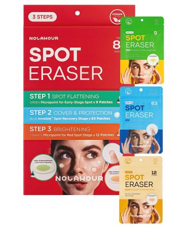 Spot Eraser Set of 84 Patches | Pimple Patches for Face for All Stages of Pimples | Face Patches that Feature Hydrocolloid Patches for Faster Results | Dark Spot Patch Pimple Set