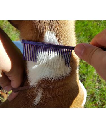 Resco Professional Antistatic Comb for Dogs and Cats - Candy Blue | Steel Pencils & Fine Tooth Spacing for Optimal Fur Care - Buy Online on GoSupps.com