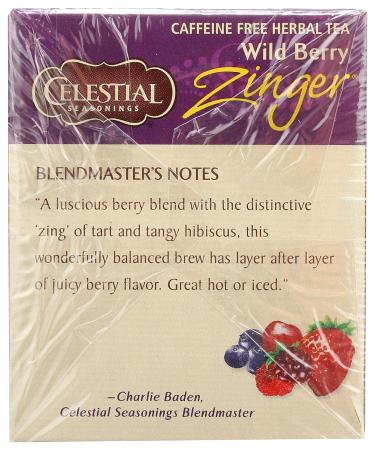 Celestial Seasonings Wild Berry Zinger Tea Bags - 20 ct - Buy Online on GoSupps.com