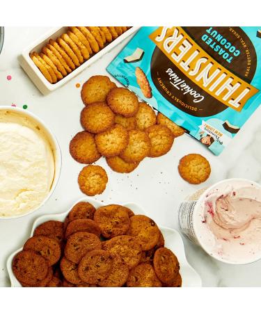 Thinsters Toasted Coconut Cookie Thins 16oz (Pack of 2) | Non-GMO, Peanut-Free, Crunchy Cookies - No Corn Syrup or Artificial Ingredients - Buy Online on GoSupps.com