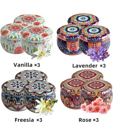 12 Retro Fragrance Candles Gift Set for Women - Aromatherapy Set with 360 Hours Burn Time | Perfect for Christmas Birthdays & Valentine's Day - Buy Online on GoSupps.com