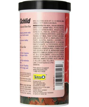 Tetra TetraCichlid Balanced Diet Flakes 5.65oz - Cichlid Fish Food - Buy Online on GoSupps.com