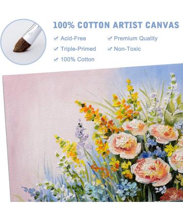 Fixwal 18 Pack Canvas Boards | Multi Pack for Painting Art | 4x4 to 11x14 Inches | 3mm Thickness | Acrylic Pouring & Oil Paint | Value Set - Buy Online on GoSupps.com