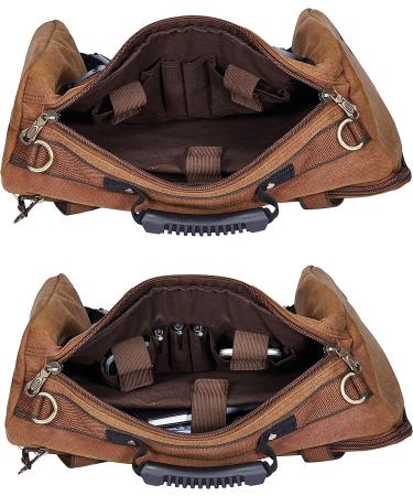 KAUKKO Canvas Khaki Outdoor Travel Backpack for Men - Hiking Camping Rucksack - Buy Online on GoSupps.com