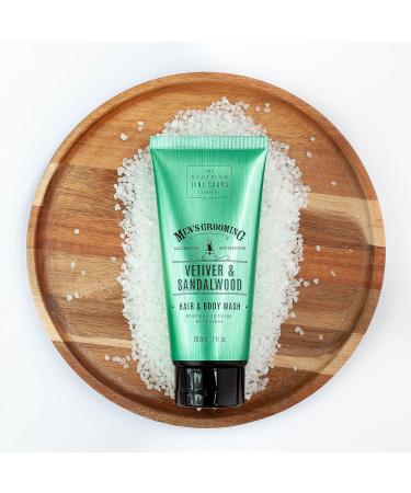 Scottish Fine Soaps - Men's Grooming Vetiver & Sandalwood Hair & Body Wash - 200ml - Buy Online on GoSupps.com