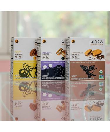 OLYRA Certified Organic Sandwich Biscuits Variety - Low Sugar High Fiber Protein Cookie (6 Boxes) - Buy Online on GoSupps.com