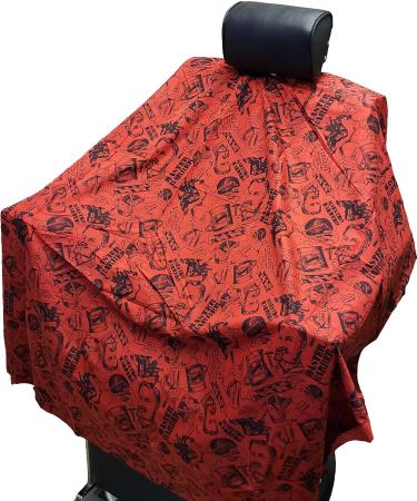 Vincent Nostalgic Cutting Cape (Red) - Professional Hair Stylist Apron for Salon & Home Use | International Shipping Available - Buy Online on GoSupps.com