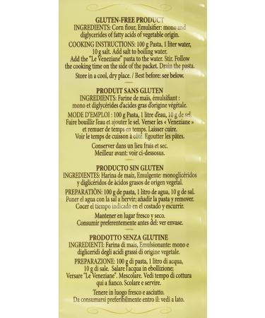 Le Veneziane Gluten-Free Farfalle Pasta - 35.2 oz. (4 x 8.8 oz. Pkgs) - Authentic Italian Quality - Buy Online on GoSupps.com
