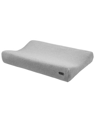 Meyco 2763004 2-Wedge Changing Mat Cover Knitted Knit Grey Melange 45 x 70 cm