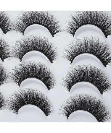 JIMIRE 20 Pairs False Eyelashes - 5 Styles Cat Eye Fluffy Natural Volume Faux Mink Lashes Pack - Buy Online on GoSupps.com