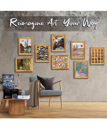 ColorIt Modern Art Adult Coloring Book - 50 Stress-Relieving Drawings Inspired by Famous Paintings - Thick Paper, Spiral Binding, USA Printed, Lay Flat Hardcover - Buy Online on GoSupps.com