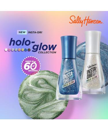 Sally Hansen Insta-Dri Holo-Glow Lustrous Lilac Nail Polish - Quick Dry Long Lasting Metallic Purple | 0.3 Fl Oz - Buy Online on GoSupps.com