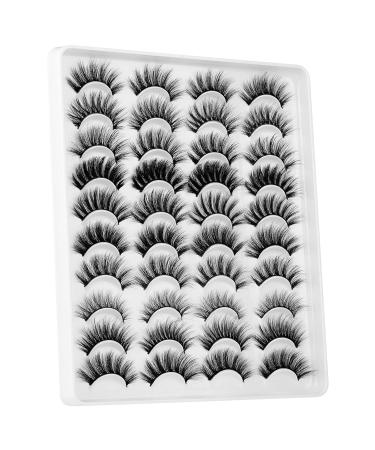 Jimire False Eyelashes - 20 Pairs in 10 Styles | Fluffy Volume Cat Eye Lashes (12-20mm) - Buy Online on GoSupps.com