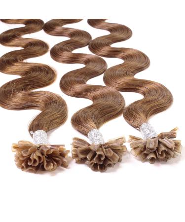 Buy Hair2Heart Real Hair Bonding Extensions - Wavy 25 Strands 1g 60cm 8/03 Light Blonde Natural Gold - International Shipping Available - Buy Online on GoSupps.com
