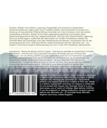 Comprim s De Shilajit Originel 120 Comprim s 400 Mg Par Portion R sine De Shilajit Pure Riche En Acides Fulviques Et Humiques 100% Pur 120 unit (Lot de 1) - Buy Online on GoSupps.com