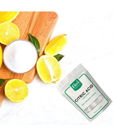 Citric Acid (1LB) by Elo s Premium |100% All-Natural Food Grade Flavour Enhancer| Packaged In Canada| Used As Household Cleaner and Preservative| Non-GMO Kosher and Halal Friendly Gluten Free| Make Skincare Cooking Baking Bath Bombs and More - Buy Online on GoSupps.com