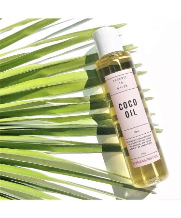 Organic To Green Coco Oil | Liquid Coconut Oil Infused with Essential Oils | Makeup Remover, Cleansing Oil, Moisturizer | Natural Anti Aging Properties | Rose 5 Fl Oz - Buy Online on GoSupps.com