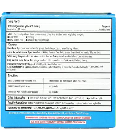Rite Aid Pharmacy Loratadine Allergy Relief Tablets 10mg 120 ct - Fast Acting Allergy Relief - Buy Online on GoSupps.com