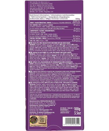 Valor No Sugar Added Creamy Milk Chocolate Bar With Hazelnut Filling 100 grams - Buy Online on GoSupps.com