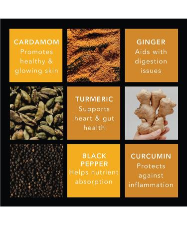 Diem Glow Organic Golden Milk Powder with Turmeric, Ginger, and Black Pepper - Joint Relief & Digestion Support - 90 Servings - Buy Online on GoSupps.com