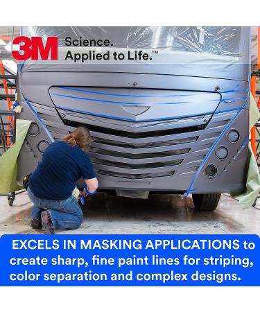3M Vinyl Tape 471+ Indigo 1/4 x 36 yd - Fine Line Tape for Paint Masking & Striping | High-Temperature, Stretchable | Ideal for Color Separation & Complex Designs - Buy Online on GoSupps.com
