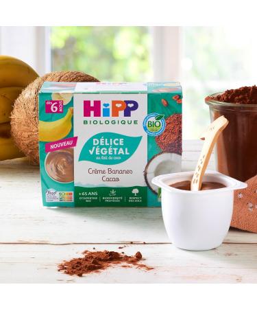 Hipp Organic Cream Bananas Cocoa Coconut Milk - Cups 4X100G - Buy Online on GoSupps.com