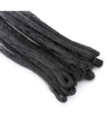 60.96cm Synthetic Hair Braids Extensions - 15pcs Hip-Hop Reggae Dreadlock Crochet Hair in Black Dark Gray & Silver Gray - Buy Online on GoSupps.com