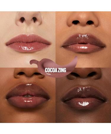 Maybelline New York Lifter Plump Lip Gloss Lasting Plump Heated Formula with Hyaluronic Acid and Chilli Pepper XL Wand Vegan Formula Shade: 007 Cocoa Zing - Buy Online on GoSupps.com