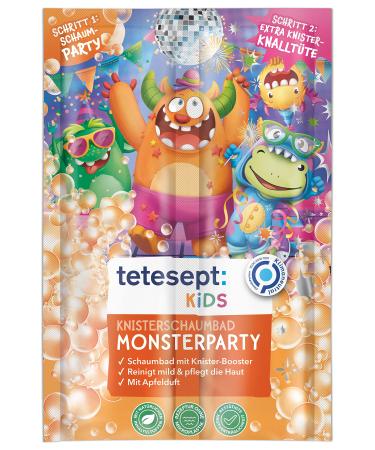 Teteseept Kids cracking foam bath monster party-nourishing bathing additive for children from 3 years-bubble bath with a crackling effect-12 x 45 g Kids foam bath monster party - Buy Online on GoSupps.com