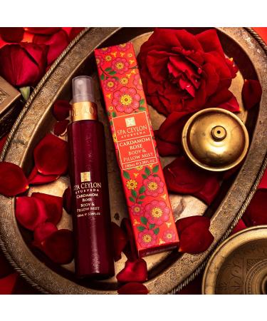 SPA CEYLON Cardamom Rose Body and Pillow Mist | Refreshing Skin Care Spray with Witch Hazel and Himalayan Rose | Non-Oily Fragrance Mist for All Skin Types - Buy Online on GoSupps.com