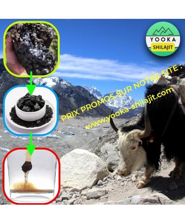 Eureka Store YOOKA Shilajit Resin 30G Natural Artisan Pure Gold 70 FULVIC ACID laboratory test guarantees +85 minerals 12 humic acid Sun drying 60 years purified 40 times French company - Buy Online on GoSupps.com
