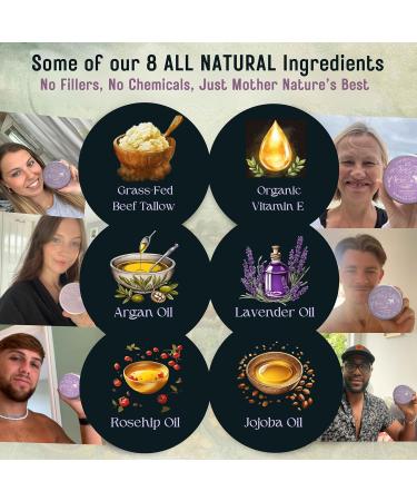 Beef Tallow Balm Organic Grass Fed Beef Tallow Face Cream & Moisturiser for Skin Care Hydrating Tallow Balm for Dry Skin Natural Organic Skincare with Grass Fed Beef Tallow for Face (100g) 3.5 Ounce (Pack of 1) - Buy Online on GoSupps.com