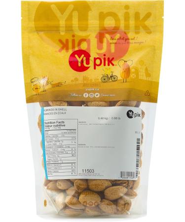 Yupik California Almonds in Shell 400 G Gluten-Free Kosher Raw Good Source of Protein Fiber Iron & Calcium Low in Carb Almonds 400 g (Pack of 1) - Buy Online on GoSupps.com