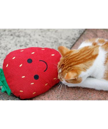 Petface Strawberry Plush Cat Toy - Soft & Engaging Toy for Cats | Ideal for Interactive Play | Shop Internationally - Buy Online on GoSupps.com