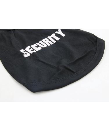 DroolingDog Dog T-Shirt with Security Letters - Medium (5.5-8.8lb) Black - Buy Online on GoSupps.com
